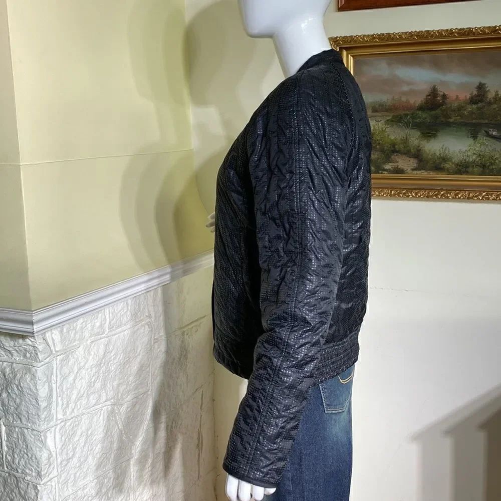 Kit and Ace Keep Pedalling Reversible Light Quilted Nylon Bomber Jacket - Picture 8 of 17